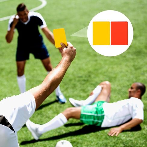 10pcs Referee Penalty Cards, Soccer Referee Red and Yellow Warning Card Professional Referee Cards Referee Accessories Kit for Basketball Football Soccer Sports Game in Saudi Arabia