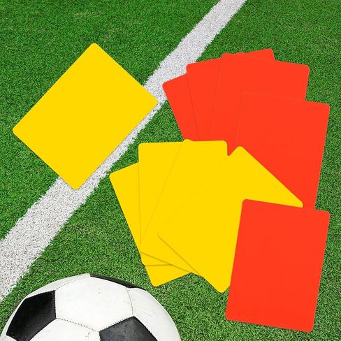 10pcs Referee Penalty Cards, Soccer Referee Red and Yellow Warning Card Professional Referee Cards Referee Accessories Kit for Basketball Football Soccer Sports Game in Saudi Arabia