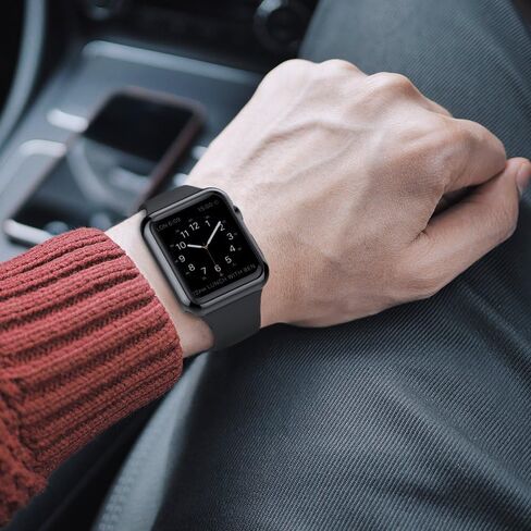 حافظة ظهر ناعمة من Simpeak مكونة من 5 قطع متوافقة مع Apple Watch 41mm Series 9 Series 8 Series 7، نحيفة، شفافة، أسود، وردي وردي، ذهبي وردي، فضي، بدون شاشة (41 مم) in Kuwait