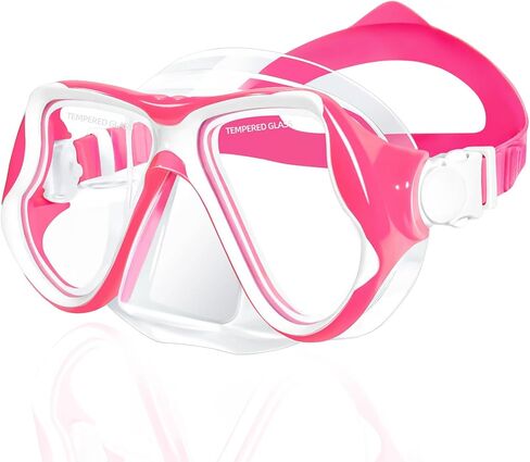 نظارات السباحة Freela مع غطاء الأنف نظارات السباحة للكبار 180 درجة رؤية واضحة قناع الغطس والغوص لشاطئ حمام السباحة in Kuwait