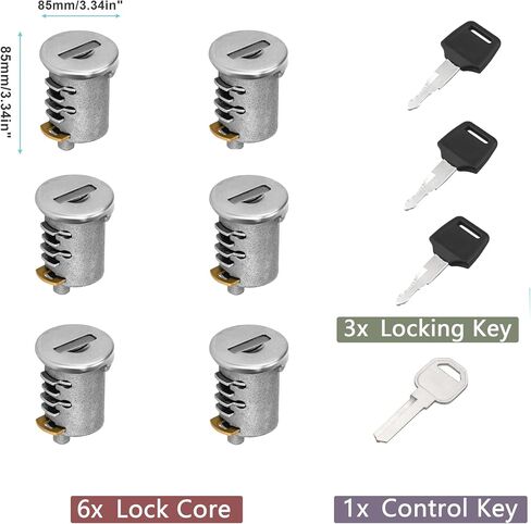 4 Pack Lock Cores for Yakima SKS Car Roof Rack System Components, Lock Cylinders Compatible with Yakima Roof Rack Locks, Universal for All Yakima Lockable Accessories in Saudi Arabia