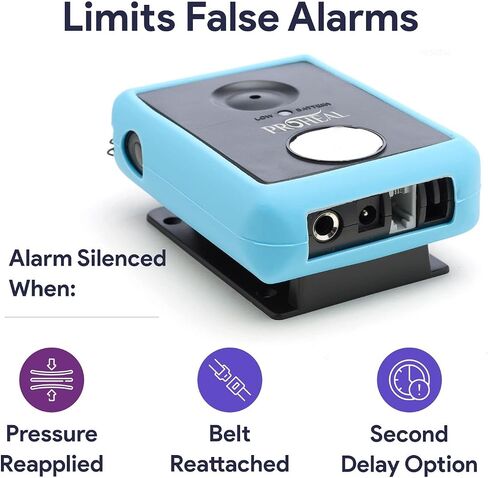 Bed Alarm for Elderly Dementia Patients, Sensor, Magnet, Nurse Bell -Chair and Bed Alarm and Fall Prevention for Elderly - Fall Alert Devices for Elderly - Chair Alarm Includes 9V Battery in Kuwait