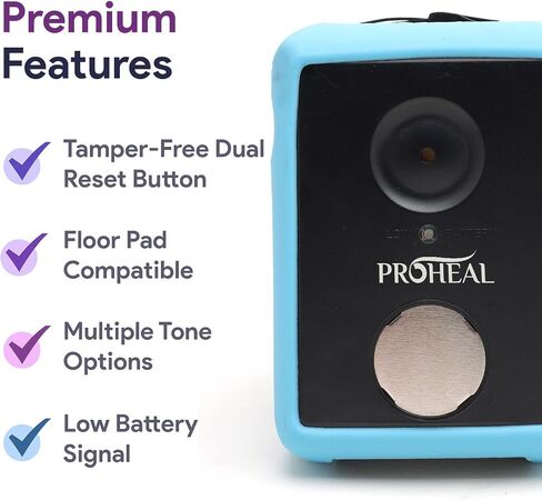 Bed Alarm for Elderly Dementia Patients, Sensor, Magnet, Nurse Bell -Chair and Bed Alarm and Fall Prevention for Elderly - Fall Alert Devices for Elderly - Chair Alarm Includes 9V Battery in Kuwait