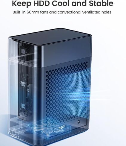 ORICO 2 Bay 3.5 Inch Hard Drive Enclosure SATA 3.0 to USB 3.0 Magnetic Tool-Free HDD Dock Case Supports UASP with 12V/4A Power Adapter for Family Storage Expansion Up to 36TB(2x18) - DS200U3 in Saudi Arabia