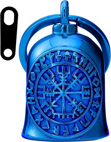 Motorcycle Viking Bell - Motorcycle Angel Bell for Men and Women, Motorcycle Accessories (Black Silver) in Kuwait