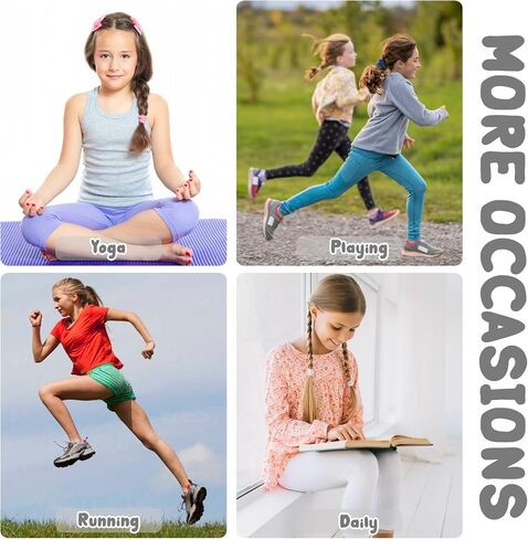Girls Flare Leggings Bootcut Yoga Pants for Youth with Pocket Bell Bottom High Waist Athletic Workout Tights 3 Pack in Saudi Arabia