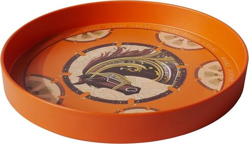 Multifunctional Tray, Service Tray, Commercial Serving Tray, Round Tray for Candles, Breakfast in Bed (Black) in Saudi Arabia
