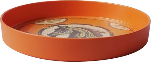 Multifunctional Tray, Service Tray, Commercial Serving Tray, Round Tray for Candles, Breakfast in Bed (Black) in Saudi Arabia