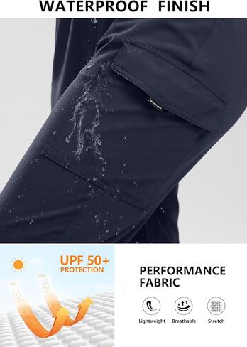 SANTINY Women's 13" Long Hiking Shorts Knee Length Quick Dry Cargo Bermuda Shorts for Women with Zipper Pockets in Saudi Arabia