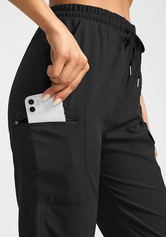 شورت برمودا نسائي طويل بطول 13 بوصة من SANTINY بطول الركبة وسريع الجفاف برمودا للنساء مع جيوب بسحاب in Kuwait