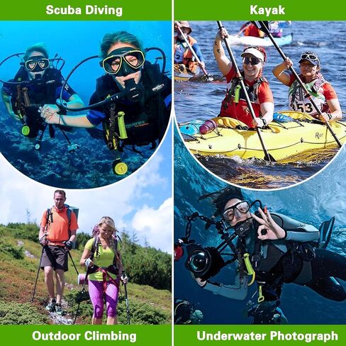 Scuba Diving Lanyard, Heavy Duty Stainless Steel Spring Coiled Lanyard with Quick Release Buckle - 2 Pack in Saudi Arabia