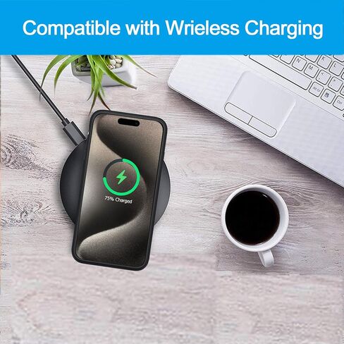Battery Case for iPhone 15 Pro(6.1 inch), Upgraded 10000mAh Battery Pack Rechargeable Charger Case with Carplay Wireless Charging Compatible for iPhone 15 Pro External Battery Charging Case (Black) in Saudi Arabia