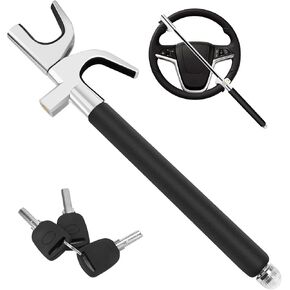 قفل عجلة القيادة متعدد الوظائف من SURDOCA - قفل عجلة القيادة عالي الأمان مضاد للسرقة مع قاطع النافذة - قفل عجلة السيارة العالمي - سهل التركيب مناسب لشاحنة سيارات الدفع الرباعي in Kuwait