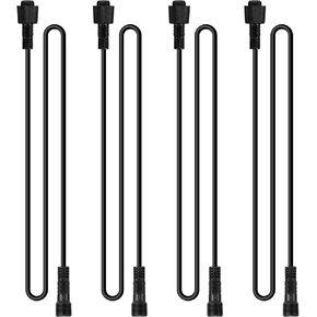 4Pcs 78 inch/6.56FT 4-Pin RGB LED Rock Lights Extension Cable Wire Cord Set Underglow Led Rock Multi-Color Neon Lights Strip Fit for Jeep Truck Motorcycle Golf Carts ATV Car