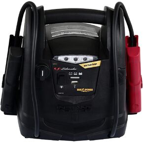 Schumacher SJ1329 Jump Starter and Portable Power Port - 600 Peak Amp, 12V - For Power Sports, Motorcycles, 4-6 Cylinder Cars, Black in Kuwait