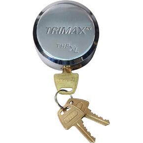 Trimax THPXL Hockey Puck Internal Shackle Trailer Door Lock - Rekeyable, Stainless Steel