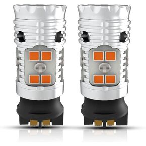 LASFIT PWY24W LED Bulbs Turn Signal Light PW24W Built in Resistor Canbus Error Free Extremely Bright Blinker Amber/Yellow Replacement Upgraded (Pack of 2)