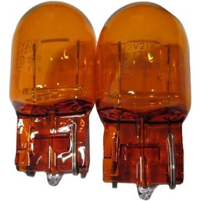 Pair (2) T20 7440 WY21W Amber Turn Signal/Light Bulb (12V 21W) fit for 06 Accord REIZ Camry Corolla, 2000 lexus es300/es330, 2010 Subaru, BMW E46 Amber Bulbs