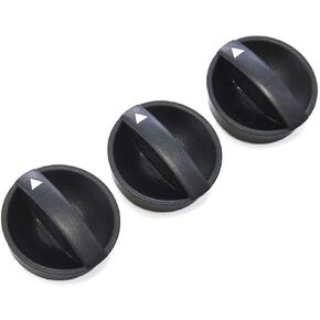 3 Control Knobs Fan Heater AC 2012-15 Compatible with Toyota Tacoma Temperature Clear Black