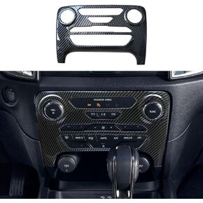 ruihe Center Dash ​Radio Audio Control Panel Automatic Climate AC Heater Temperature Control Cover Trim Fit for Ford Ranger 2019 2020 2021 2022 North American Version
