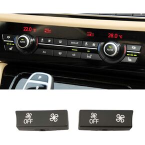 Jaronx Compatible with BMW Climate Control Button Fan Speed Button Replacement, AC Button for 5' F07/F10,6' F06/F12/F13,7' F01/F02/F04,X5 F15/M F85,X6 F16/M F86 (Only for AC Panel with 12 Buttons)