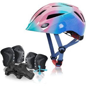 خوذة دراجة للأطفال - من مقاسات الأطفال الصغار إلى مقاسات الشباب - خوذة يونيكورن آمنة قابلة للتعديل للأطفال (من سن 3 إلى 15 عامًا)، 14 فتحة للرياضات المتعددة، من الأطفال الصغار إلى الأطفال، معتمدة من CPSC in Kuwait