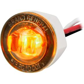 GG Grand General 75370 1 inch Mini Push/Screw Wide Angle Amber/Smoke Dual Function LED Light in Smoke Lens with Nut in Saudi Arabia