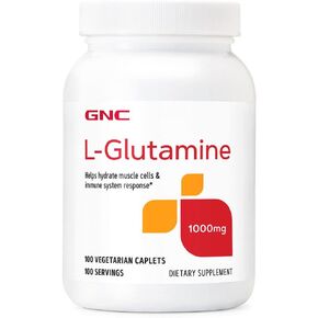 GNC L-Glutamine 1000 mg - 100 Vegetarian Caplets