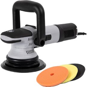 PRP67509 6-inch Dual Action/DA Polisher, Buffer Waxer with Lock Switch and 6 Variable Speeds for Car Detailing, Tile Cleaning and Wood Polishing