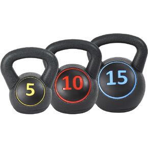 Sporzon! Wide Grip Kettlebell Exercise Fitness Weight Set