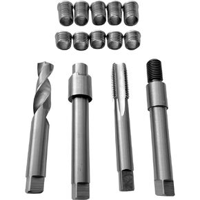 M12x1.5 Two Sizes Thread Repair kit (Including 5 Inserts 9.2mm Length,5 Inserts 16.2mm Length)