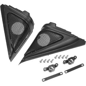 ACROPIX Auto Door Tweeter Speaker Panel Cover Trim Fit for Honda Accord 2018-2021 - Pack of 2 Black
