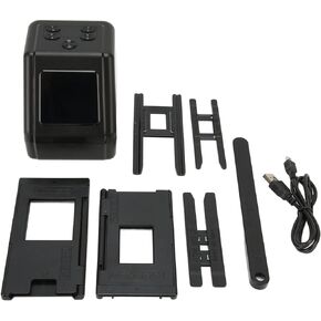 Film and Slide Scanner with 2.0in LCD Screen, Film Slide Scanner Convert 135 126 110 Films Slides to Negatives Color Black White JPG Photos 12MP