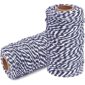 Jute Twine String Garden Rope: YZSFIRM 1.5mm 656 Feet Natural Crafts Twine - 2 Roll Brown Plants Thin Hemp Twine