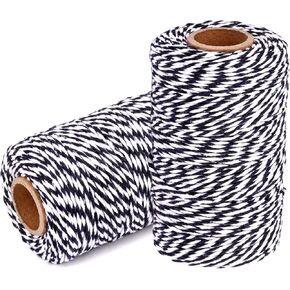 Jute Twine String Garden Rope: YZSFIRM 1.5mm 656 Feet Natural Crafts Twine - 2 Roll Brown Plants Thin Hemp Twine in Kuwait