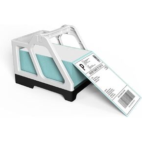 Thermal Label Holder for Rolls and Fan-Fold Labels, Shipping Label Roll Holder for Thermal Printer, Label Printer Supplies, Black