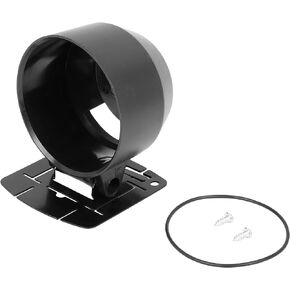 X AUTOHAUX Car 2.4'' 60mm Single Hole ABS Plastic Gauge Pod Meter Dash Dashboard Holder with Mount Base Matte Black