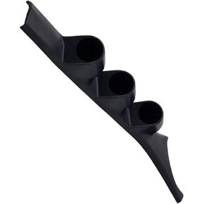 GlowShift Black Triple Pillar Gauge Pod Compatible with Dodge Ram First Generation Cummins 1986-1993 - ABS Plastic - Mounts (3) 2-1/16" (52mm) Gauges to Truck's A-Pillar