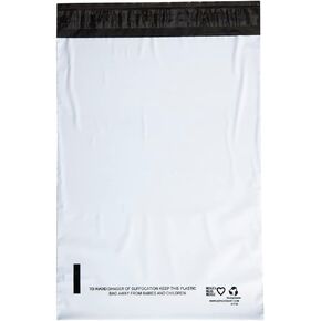 USPACKSMART White Plastic Poly Mailers 9"x12" | Shipping Bags for Clothing, Books, and Accessories | Durable Shipping Envelopes | Waterproof and Tear-Proof with Strong Self-sealing Adhesive | 100-Pack