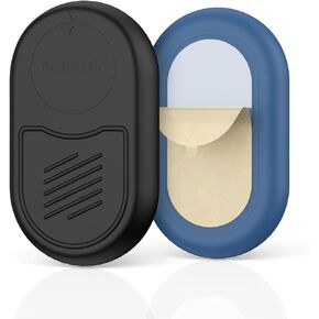 2 Pack Case for Samsung Galaxy SmartTag2, with 3M Adhesive Sticker Full Protective Silicone Case Anti-Lost Scratch Resistant Protective Cover for Smart tag2 (Black&Black)