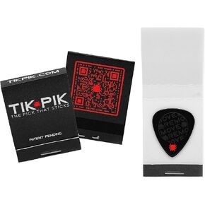 3-Pack Celluloid Picks | As Seen On Shark Tank | Medium 0.71mm, Black 3-Pack