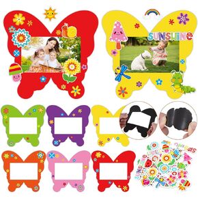 Christmas Magnetic Picture Frame Craft Kit for Kids 4x6, 5*7Inch 12Pcs, Christmas Magnet Photo Frames DIY Craft for Xmas Holiday Refrigerator Locker Accessories Home Classroom Game Activities