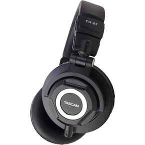 Tascam TH-07 High Definition Studio Monitor Headphones , Black