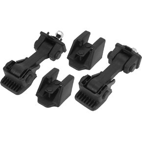 X AUTOHAUX 2pcs Car Hood Latch for Jeep Wrangler JK 2007-2016 Replacement 55395653AF 55395653AD Locking Hood Catch Kit Hood Hold-Down Latch