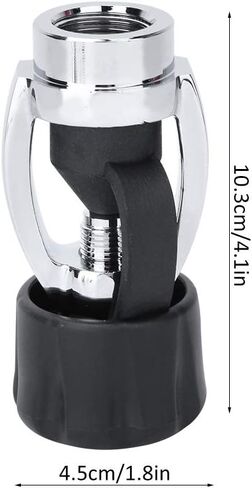 محول Keenso DIN إلى Yoke، محول DIN للنير عالي التحمل، محول أسطوانة الغوص، محول زجاجة سكوبا، موصل ملء الخزان، DIN إلى Yoke G5/8، محول منظم in Kuwait