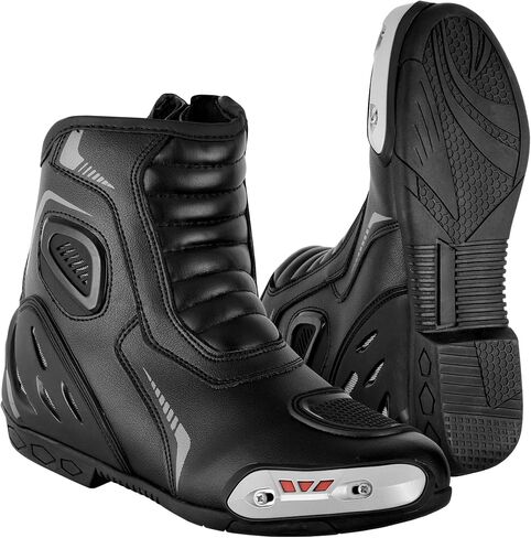 أحذية Profirst قصيرة من الجلد للكاحل للدراجات النارية للرجال أحذية واقية لراكبي الدراجات النارية in Kuwait