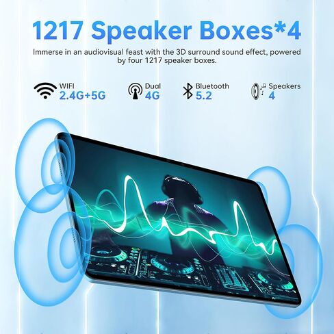 تابلت OUKITEL OT5 12 بوصة بنظام Android 13 - 11000 مللي أمبير في الساعة 2K MTK Helio G99 ثماني النواة 2.2 جيجا هرتز، أقراص ألعاب 36 جيجابايت + 256 جيجابايت ROM 2 تيرابايت موسع للبالغين، كاميرا 16 ميجابكسل + 8 ميجابكسل، مكبرات صوت رباعية، TÜV/BT 5.2/GPS/OT in Kuwait