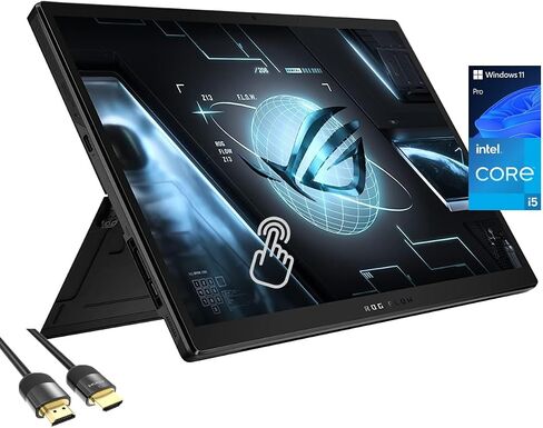 ASUS ROG Flow Z13 Gaming Laptop Tablet, 13.4 FHD 120Hz Touch Display, 12th Gen Intel 12-Cores i5-12500H, 16GB DDR5, 512GB PCIe SSD, RGB Detachable Keyboard, WiFi 6E, USB-C, PDG HDMI Cable, Win 11 Pro in Saudi Arabia