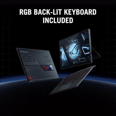 ASUS ROG Flow Z13 Gaming Laptop Tablet, 13.4 FHD 120Hz Touch Display, 12th Gen Intel 12-Cores i5-12500H, 16GB DDR5, 512GB PCIe SSD, RGB Detachable Keyboard, WiFi 6E, USB-C, PDG HDMI Cable, Win 11 Pro in Saudi Arabia