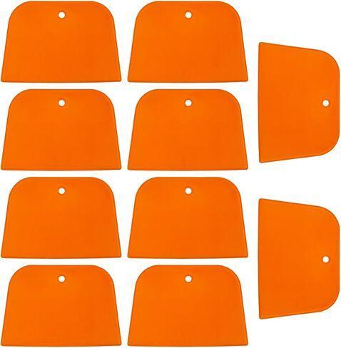 DaKuan Set of 10 Body Filler Spreaders Automotive Body Fillers, 4 Inch Reusable Plastic Spreader for Applying Fillers, Putties, Glazes, Caulks and Paint (Yellow) in Saudi Arabia